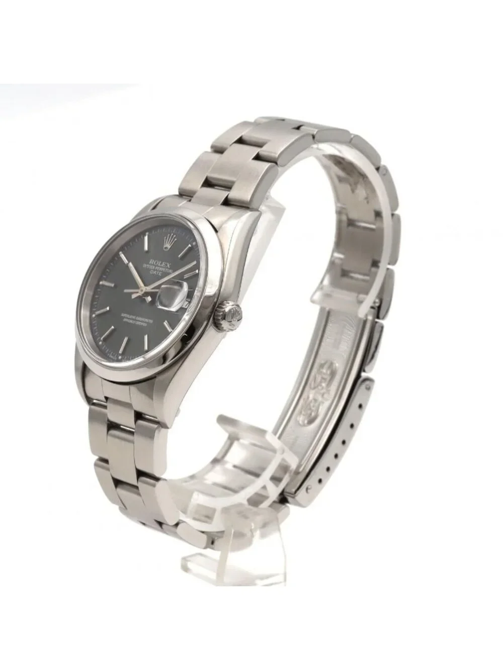 Rolex Oyster Perpetual Date SS Automatic Number Watch